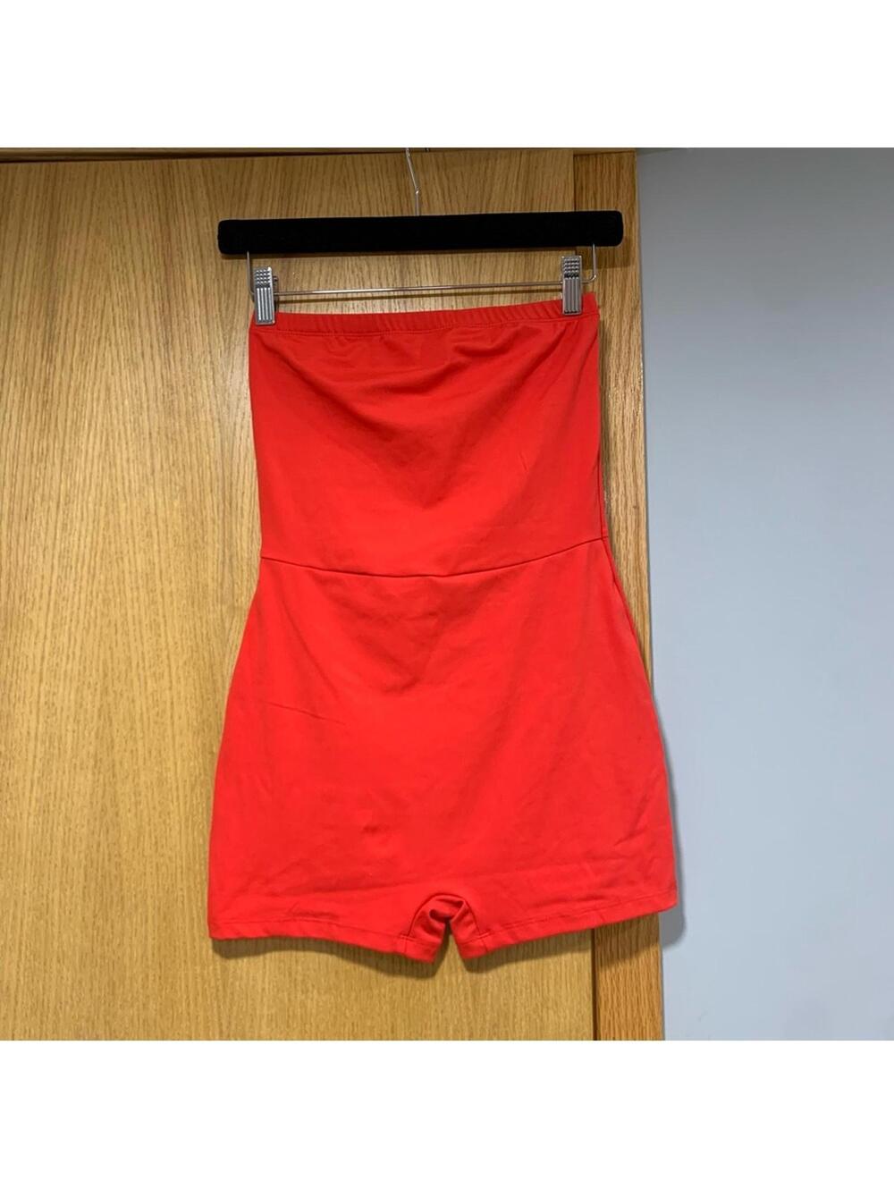Wild Fable ButterBliss Strapless Romper in Cherry Red - Size Small
